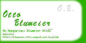 otto blumeier business card